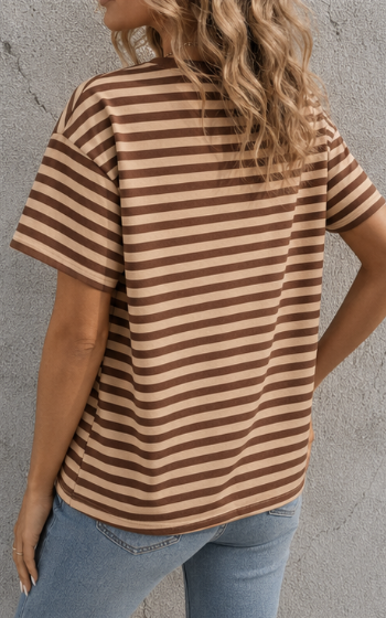 T-shirt Lila Marron